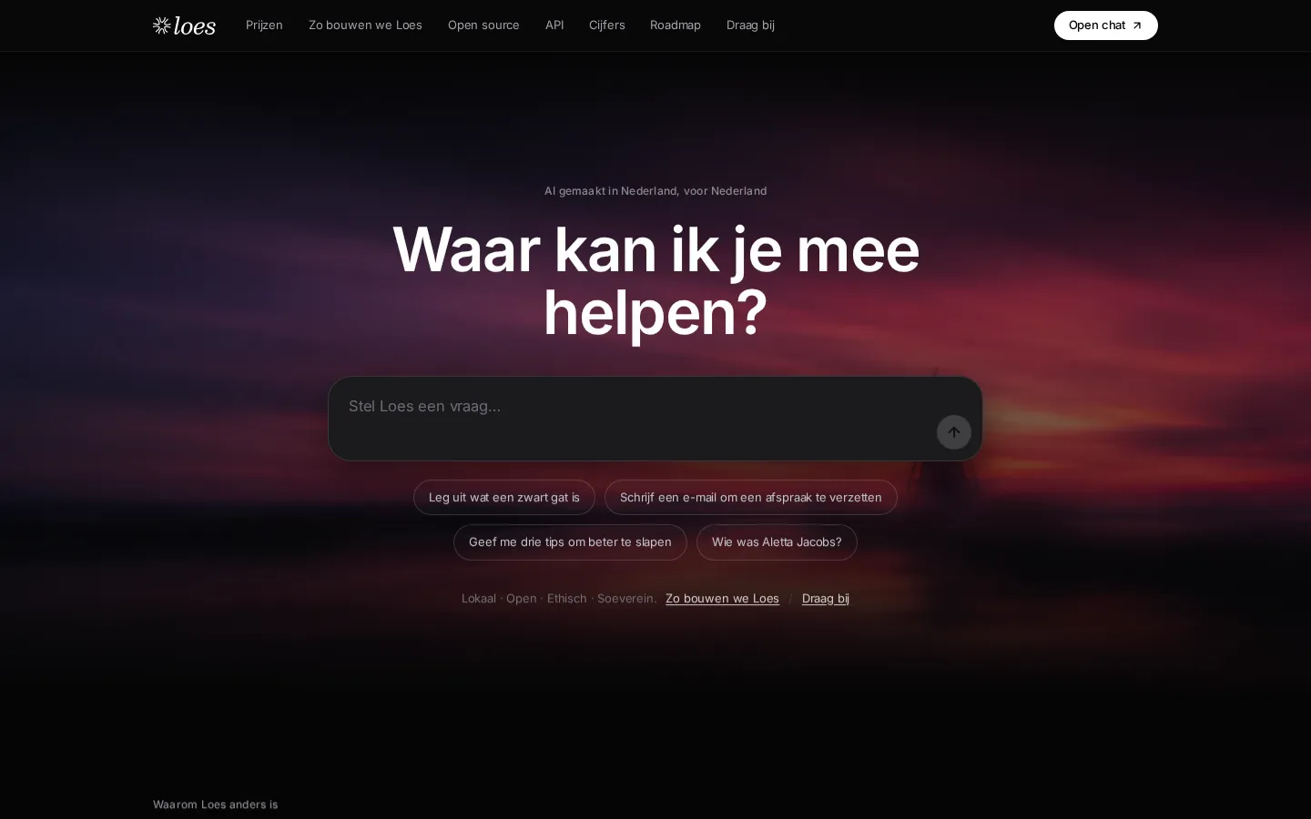 Screenshot van Loes